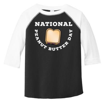 National Peanut Butter Day Peanut Butter And Jelly Sandwich Meaningful Gift Toddler Fine Jersey T-Shirt