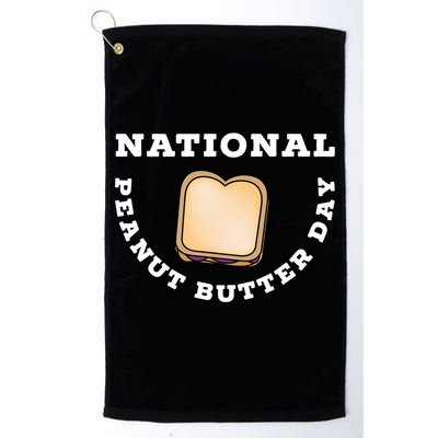 National Peanut Butter Day Peanut Butter And Jelly Sandwich Meaningful Gift Golf Towel