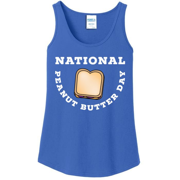 National Peanut Butter Day Peanut Butter And Jelly Sandwich Meaningful Gift Ladies Essential Tank