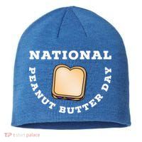 National Peanut Butter Day Peanut Butter And Jelly Sandwich Meaningful Gift Sustainable Beanie
