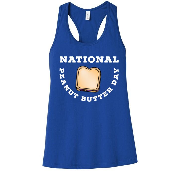 National Peanut Butter Day Peanut Butter And Jelly Sandwich Meaningful Gift Women's Racerback Tank