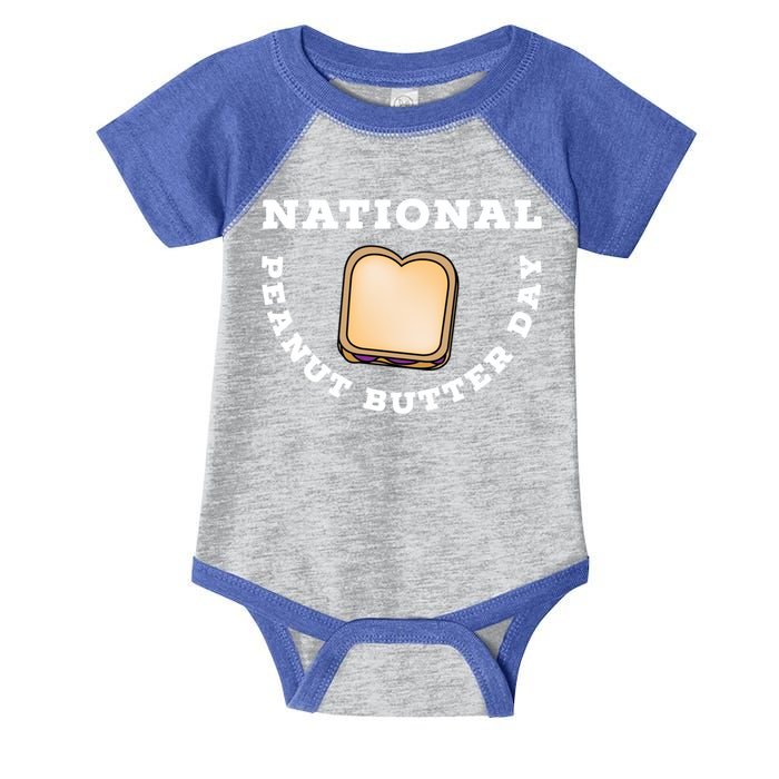 National Peanut Butter Day Peanut Butter And Jelly Sandwich Meaningful Gift Infant Baby Jersey Bodysuit
