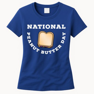 National Peanut Butter Day Peanut Butter And Jelly Sandwich Meaningful Gift Womens T-Shirt