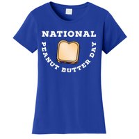 National Peanut Butter Day Peanut Butter And Jelly Sandwich Meaningful Gift Women's T-Shirt