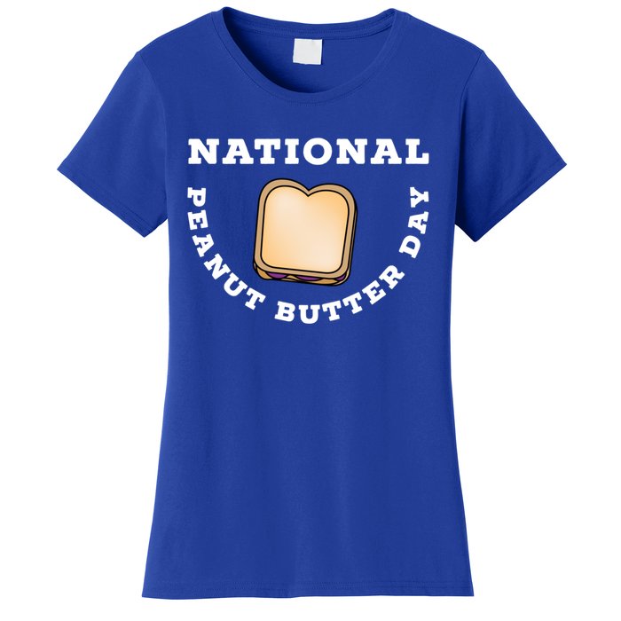 National Peanut Butter Day Peanut Butter And Jelly Sandwich Meaningful Gift Women's T-Shirt