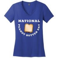 National Peanut Butter Day Peanut Butter And Jelly Sandwich Meaningful Gift Women's V-Neck T-Shirt