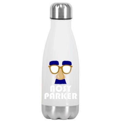 Nosy Parker Big Nose Funny Spy Glasses Dad Joke Fathers Day Cool Gift Stainless Steel Insulated Water Bottle