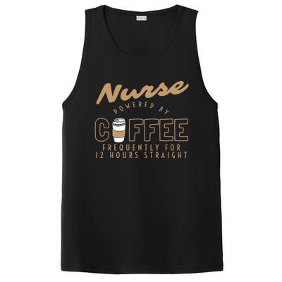 Nurse Powered By Coffee S S Gift Nursing Clothing Meaningful Gift PosiCharge Competitor Tank