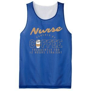 Nurse Powered By Coffee S S Gift Nursing Clothing Meaningful Gift Mesh Reversible Basketball Jersey Tank