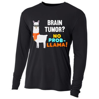 No Probgiftllama Brain Tumor Survivor Recovery Get Well Funny Gift Cool Gift Cooling Performance Long Sleeve Crew