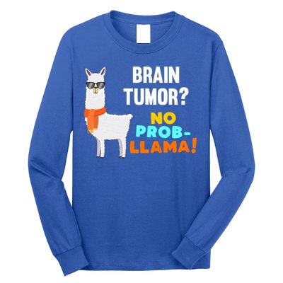 No Probgiftllama Brain Tumor Survivor Recovery Get Well Funny Gift Cool Gift Long Sleeve Shirt