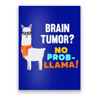 No Probgiftllama Brain Tumor Survivor Recovery Get Well Funny Gift Cool Gift Poster