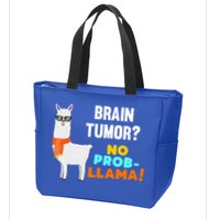 No Probgiftllama Brain Tumor Survivor Recovery Get Well Funny Gift Cool Gift Zip Tote Bag