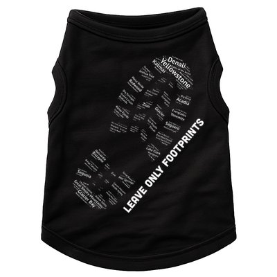 National Parks Boot Print Listing All National Parks Doggie Tank