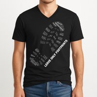National Parks Boot Print Listing All National Parks V-Neck T-Shirt
