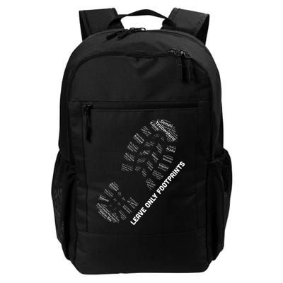 National Parks Boot Print Listing All National Parks Backpack