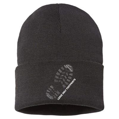 National Parks Boot Print Listing All National Parks Sustainable Knit Beanie