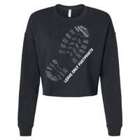 National Parks Boot Print Listing All National Parks Cropped Pullover Crew