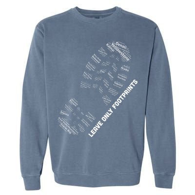 National Parks Boot Print Listing All National Parks Garment-Dyed Sweatshirt