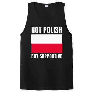 Not Polish But Supportive Poland Flag Support PosiCharge Competitor Tank