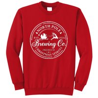 North Pole Brewing Co Shirt Santa Sleigh Rides Christmas Sweatshirt