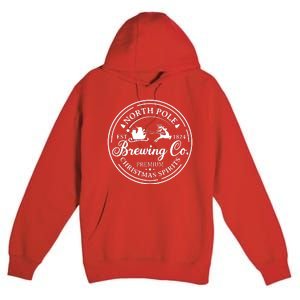 North Pole Brewing Co Shirt Santa Sleigh Rides Christmas Premium Pullover Hoodie