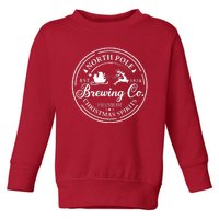 North Pole Brewing Co Shirt Santa Sleigh Rides Christmas Toddler Sweatshirt