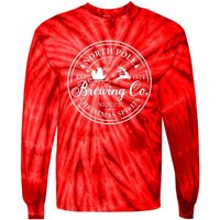 North Pole Brewing Co Shirt Santa Sleigh Rides Christmas Tie-Dye Long Sleeve Shirt