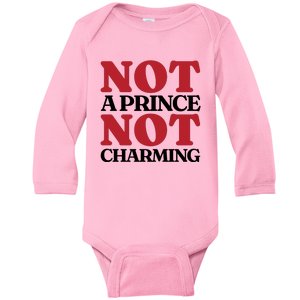 Not Prince Charming Funny Gift For Him Baby Long Sleeve Bodysuit