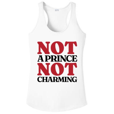 Not Prince Charming Funny Gift For Him Ladies PosiCharge Competitor Racerback Tank