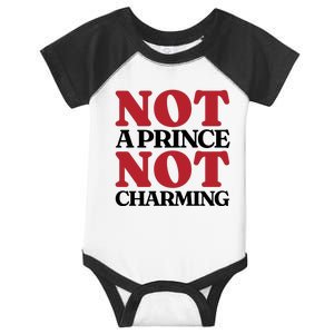 Not Prince Charming Funny Gift For Him Infant Baby Jersey Bodysuit