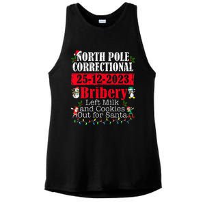 North Pole Correctional Bribery Left Milk Cookies For Santa Ladies PosiCharge Tri-Blend Wicking Tank