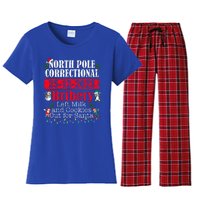 North Pole Correctional Bribery Left Milk Cookies For Santa Women's Flannel Pajama Set