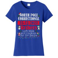 North Pole Correctional Bribery Left Milk Cookies For Santa Women's T-Shirt