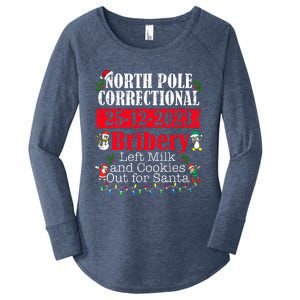 North Pole Correctional Bribery Left Milk Cookies For Santa Women's Perfect Tri Tunic Long Sleeve Shirt