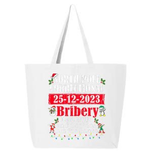 North Pole Correctional Bribery Left Milk Cookies For Santa 25L Jumbo Tote