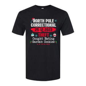 North Pole Correctional Theft Caught Eating SantaS Cookies Softstyle CVC T-Shirt