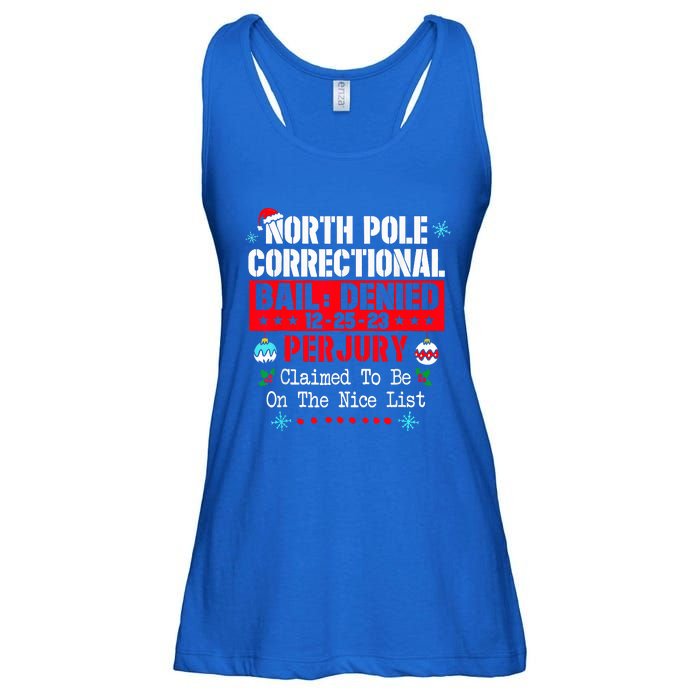 North Pole Correctional Claimed to be on the Nice List  Ladies Essential Flowy Tank