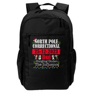 North Pole Correctional Dui Sleiging Under The Influence Daily Commute Backpack