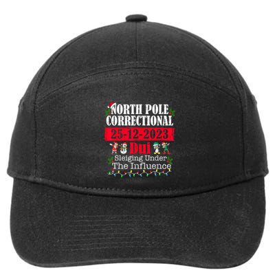 North Pole Correctional Dui Sleiging Under The Influence 7-Panel Snapback Hat