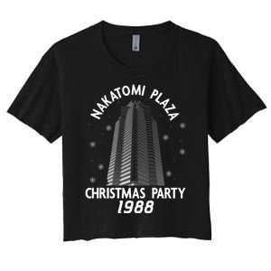 Nakatomi Plaza Christmas Party 1988 Women's Crop Top Tee