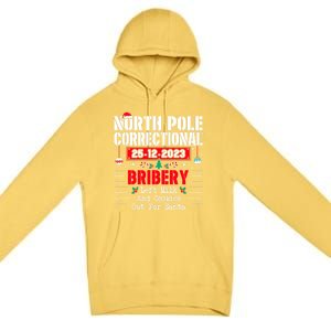 North Pole Correctional Left Milk And Cookies Out For Santa Cute Gift Premium Pullover Hoodie