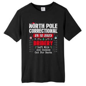 North Pole Correctional Left Milk And Cookies Out For Santa Cute Gift Tall Fusion ChromaSoft Performance T-Shirt