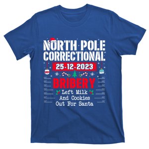 North Pole Correctional Left Milk And Cookies Out For Santa Cute Gift T-Shirt