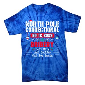 North Pole Correctional Left Milk And Cookies Out For Santa Cute Gift Tie-Dye T-Shirt