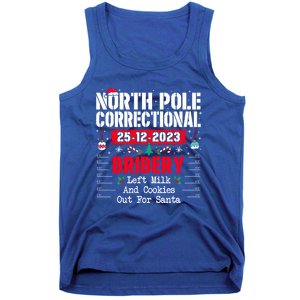 North Pole Correctional Left Milk And Cookies Out For Santa Cute Gift Tank Top