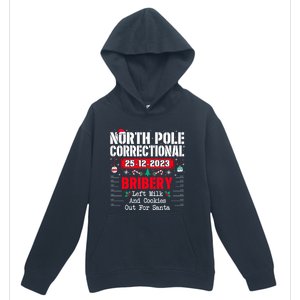 North Pole Correctional Left Milk And Cookies Out For Santa Cute Gift Urban Pullover Hoodie