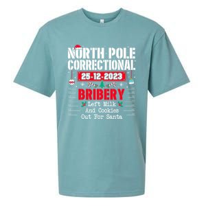 North Pole Correctional Left Milk And Cookies Out For Santa Cute Gift Sueded Cloud Jersey T-Shirt