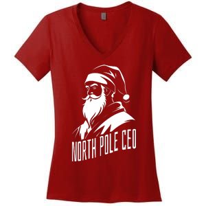 North Pole Ceo Women's V-Neck T-Shirt