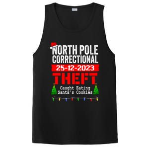 North Pole Correctional Theft Caught Eating SantaS Cookies Cute Gift PosiCharge Competitor Tank